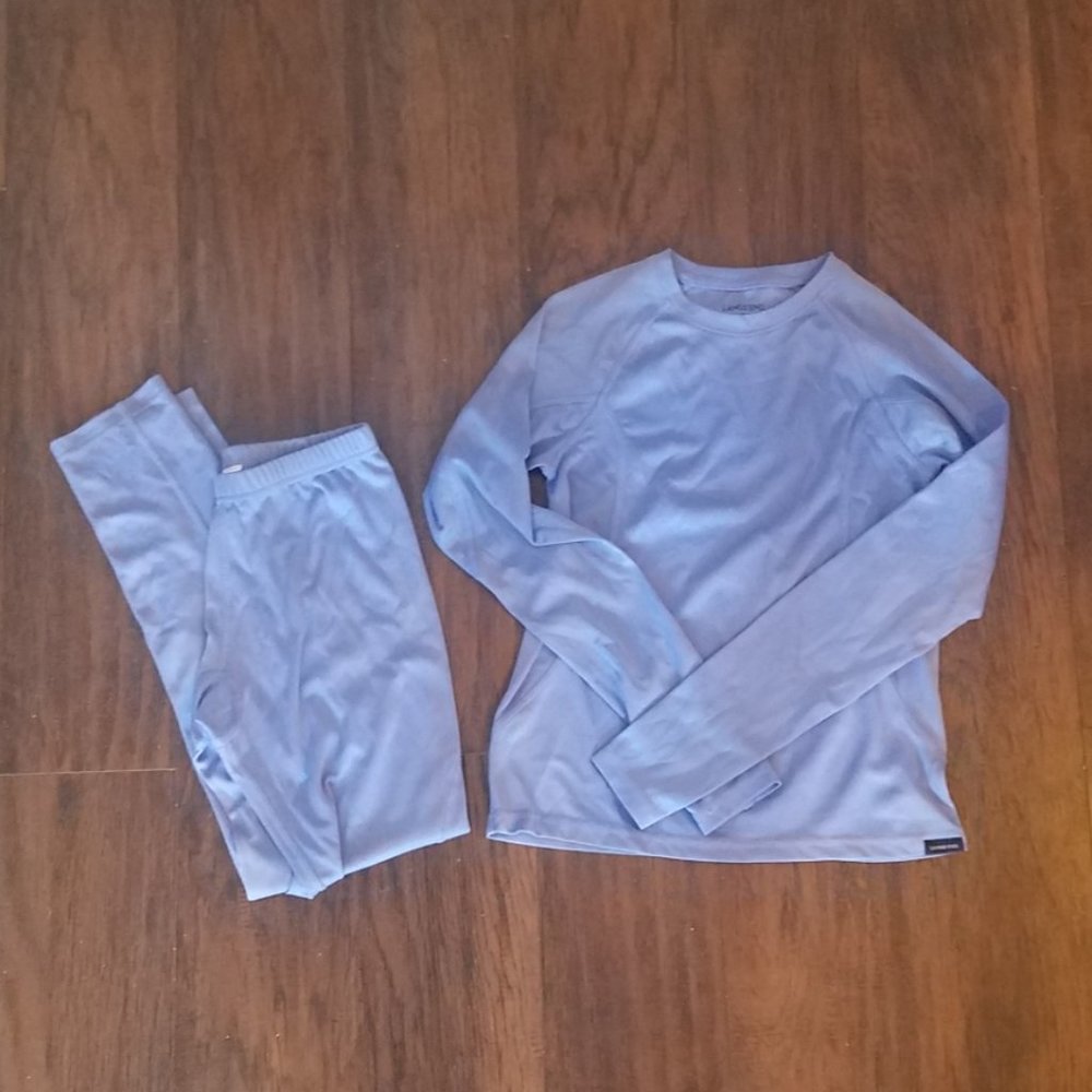 Lands' End Long Underwear Purple Periwinkle